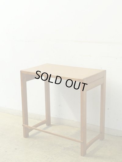 画像3: ヴィンテージ 桜材のサイドテーブル