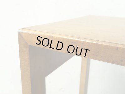 画像9: ヴィンテージ 桜材のサイドテーブル