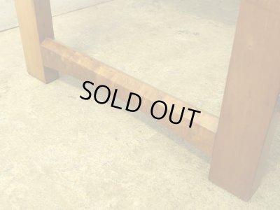 画像13: ヴィンテージ 桜材のサイドテーブル