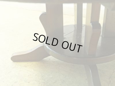 画像8: ヴィンテージ 大正ロマンな座卓 円卓 ラウンドテーブル