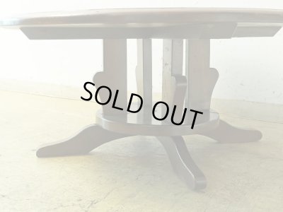 画像4: ヴィンテージ 大正ロマンな座卓 円卓 ラウンドテーブル