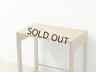 画像5: ヴィンテージ 桜材のサイドテーブル