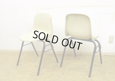 画像2: コトブキ スタッキングチェア アイボリー B