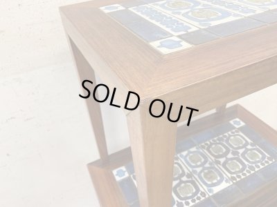 画像9: Haslev & Royal Copenhagen "Tenera" ローズウッド材タイルトップ ネストテーブル 