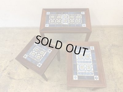 画像4: Haslev & Royal Copenhagen "Tenera" ローズウッド材タイルトップ ネストテーブル 