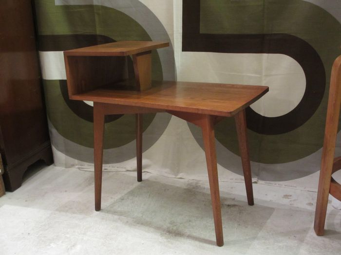 超熱 昭和 レトロ 台 机 木製 テーブル サイド - 家具 - www 