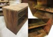 画像5: 昭和レトロ 古い木の収納棚 木箱 本棚