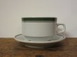 画像2: Made in GDR ドイツで見つけた緑のラインのカップ＆ソーサー CP社