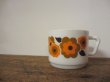 画像1: フランス arcopalアルコパル社 オレンジのお花のカップ