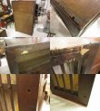 画像4: 昭和レトロ 古い木製本棚 無垢材 アンティーク