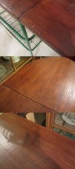 画像4: レトロなアイロン台 鉄脚テーブル アイアン チーク材
