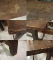 画像4: 昭和レトロ 木製作業台 陳列台 机 テーブル