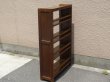 画像3: 昭和レトロ 古い木製本棚 ブックシェルフ