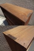 画像3: 古い木製本棚 ブックシェルフ 昭和レトロ