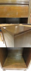 画像5: レトロ 作業台付木製電話台 花台 サイドテーブル