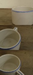 画像5: ドイツで見つけた 青いラインのコーヒーカップ