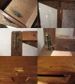 画像5: 昭和レトロ 小ぶりなダイヤガラス本箱 ガラス棚