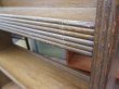 画像4: 昭和レトロ　小ぶりなラワン無垢材の楔本棚 ブックシェルフ