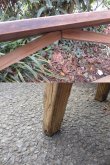 画像5: レトロ 木製ベンチ