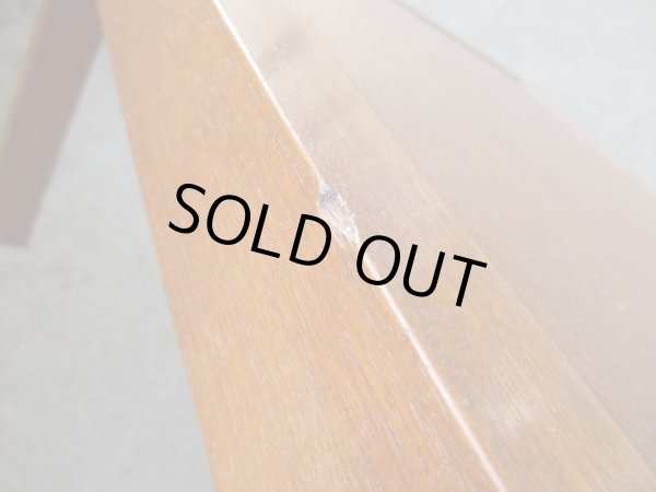 画像8: レトロなチーク材ローテーブル 座卓