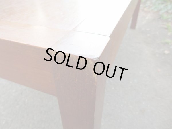 画像5: レトロなチーク材ローテーブル 座卓