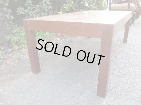 画像2: レトロなチーク材ローテーブル 座卓