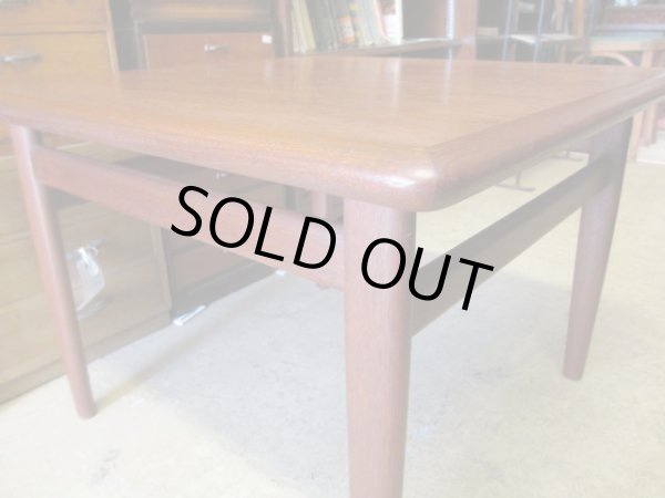 画像3: 北欧デザイン チーク材のローテーブル