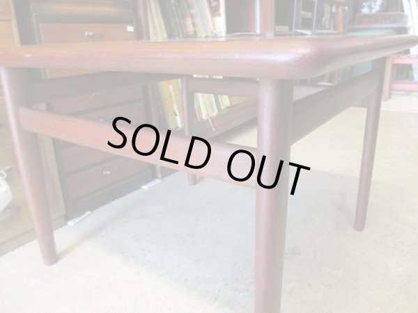 画像4: 北欧デザイン チーク材のローテーブル