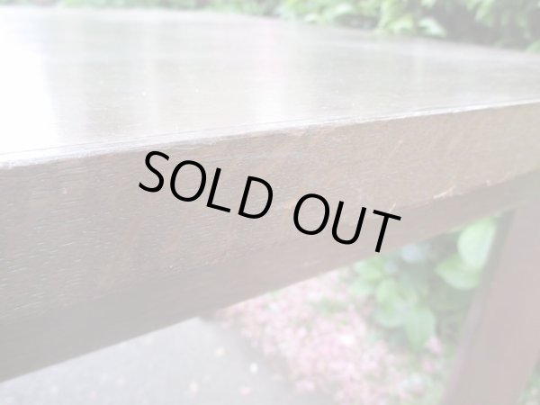 画像8: 昭和レトロ 楢材ダイニングテーブル 机