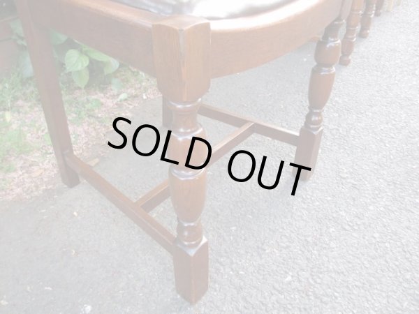 画像9: ヴィンテージ オーク材のダイニングチェア （2） 椅子