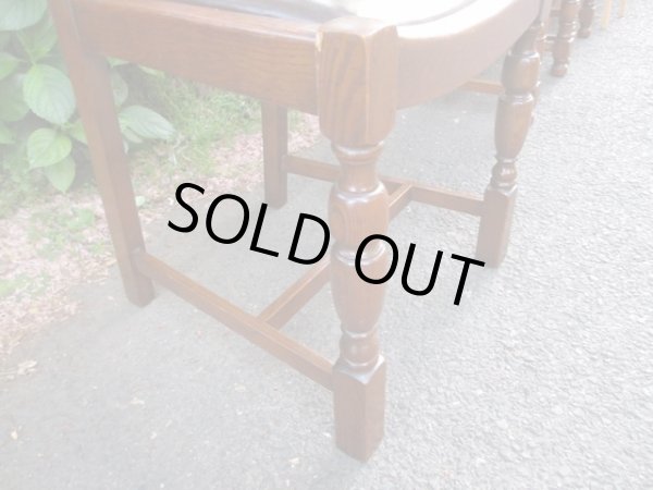 画像9: ヴィンテージ オーク材のダイニングチェア （１） 椅子