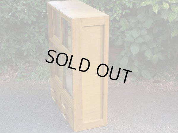 画像5: 昭和レトロ ガラス戸棚 飾り棚