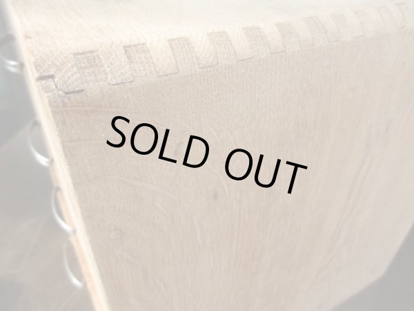 画像8: 古い楢材の4杯小引出し