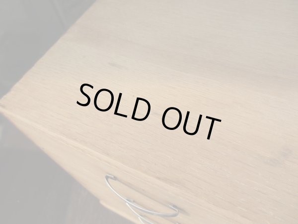 画像6: 古い楢材の4杯小引出し