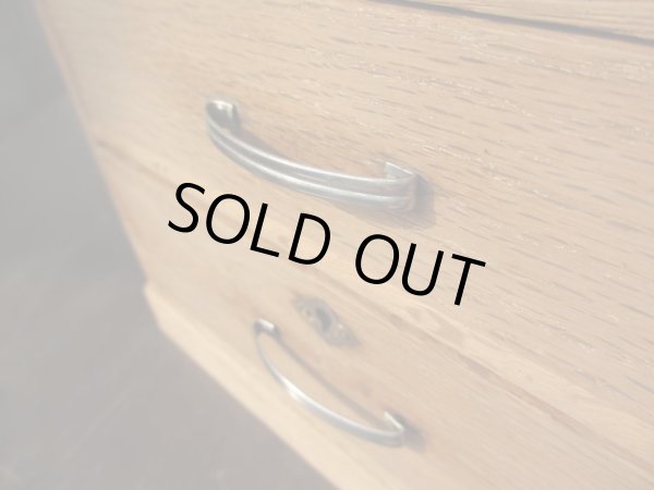 画像5: 古い楢材の4杯小引出し