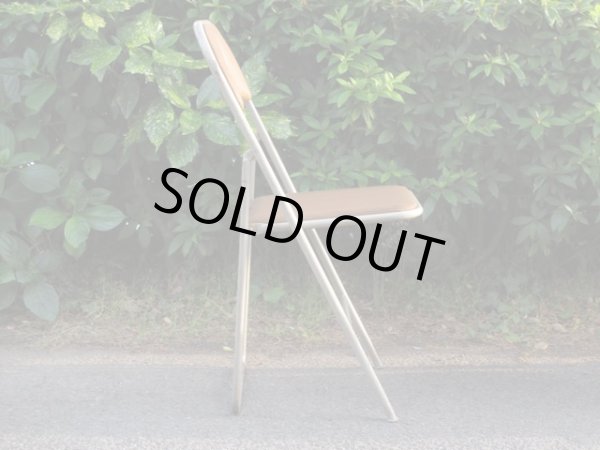 画像3: オールドマルニ フォールディングチェア パイプ椅子 折りたたみ(3)