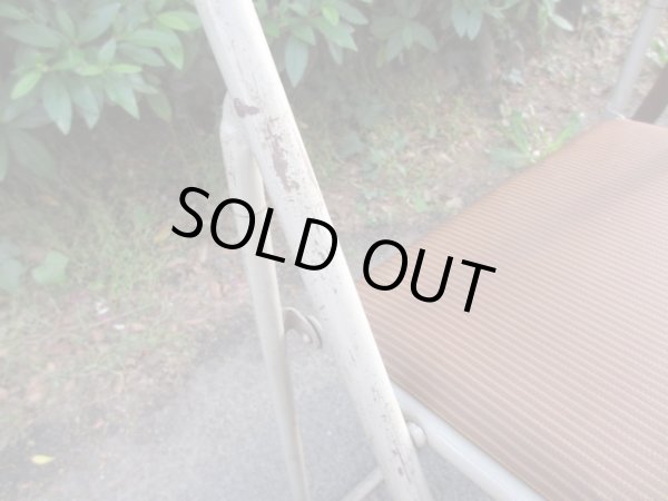 画像9: オールドマルニ フォールディングチェア パイプ椅子 折りたたみ(4)