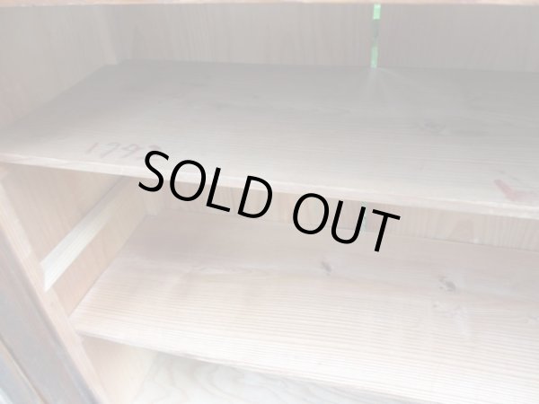 画像14: ダイヤガラスの本箱 キャビネット