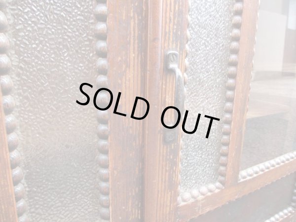 画像9: ダイヤガラスの本箱 キャビネット