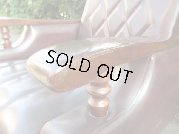 画像9: レトロな一人掛けソファ 茶 (2)