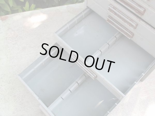 画像11: 古いメタル製小引出し ドロワー インダストリアル