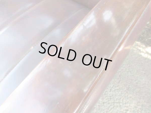 画像6: レトロな2.5人掛けソファ 茶