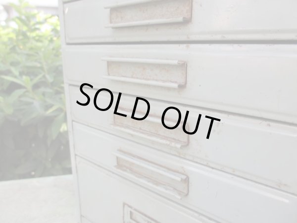 画像7: 古いメタル製小引出し ドロワー インダストリアル