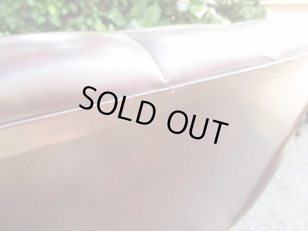 画像7: レトロな一人掛けソファ 茶 (2)