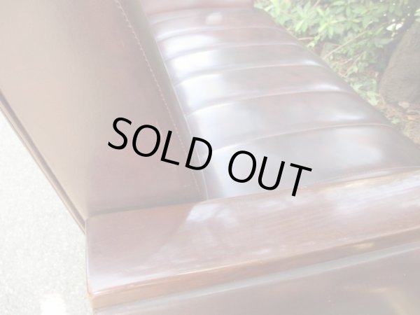 画像13: レトロな2.5人掛けソファ 茶