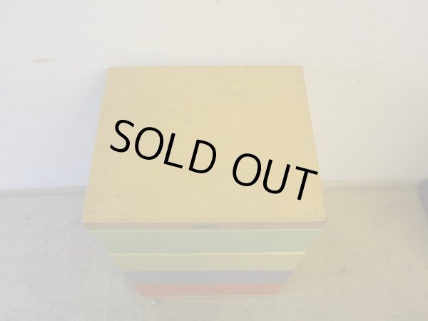 画像4: レトロポップな4段チェスト 引出し