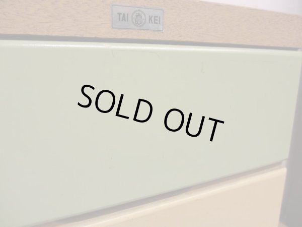 画像7: レトロポップな4段チェスト 引出し