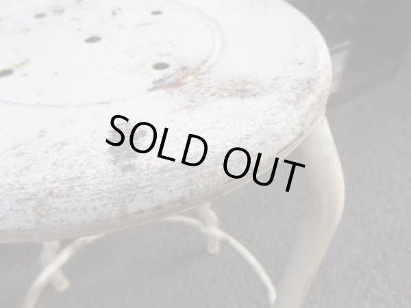 画像6: 古いメタルスツール インダストリアル (1)