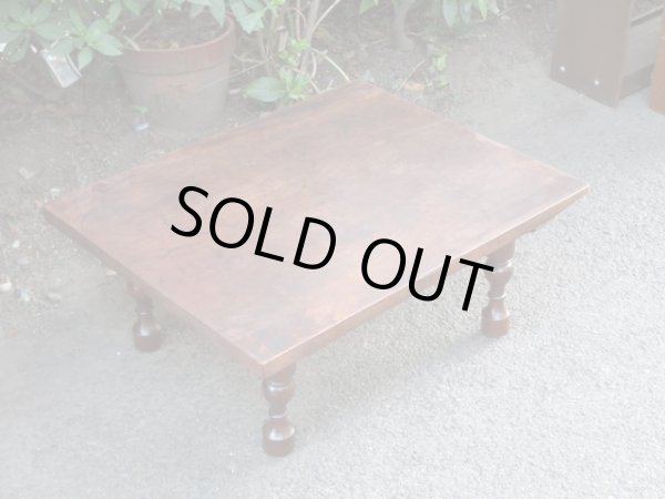 画像3: レトロ 桜無垢材 座卓 テーブル