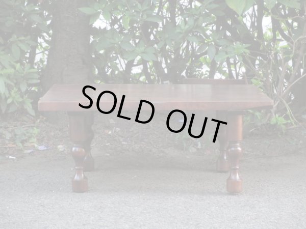 画像2: レトロ 桜無垢材 座卓 テーブル